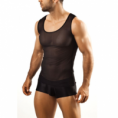 CAMISETA NEGRA TRANSPARENTE SHINIG